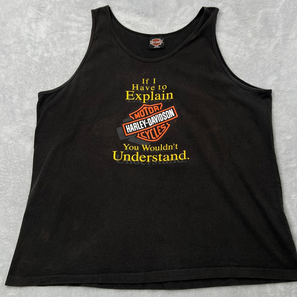 VTG Harley Davidson Tank Top Mens XXL Black Pittsburgh PA Heritage Graphic Tee